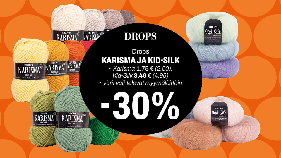 Drops Karisma ja Kid-Silk -30 %