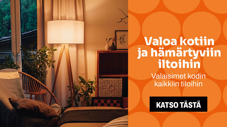 Valaisimet kodin kaikkiin tiloihin