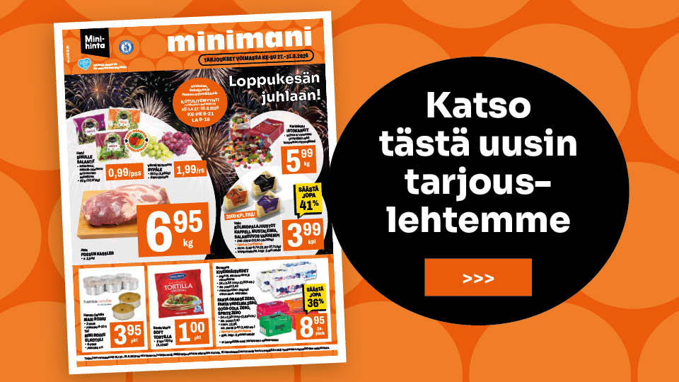 Lue Minimanin uusin tarjouslehti
