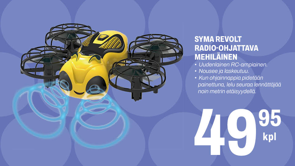 Radio-ohjattava mehil&auml;inen 49,95 &euro;