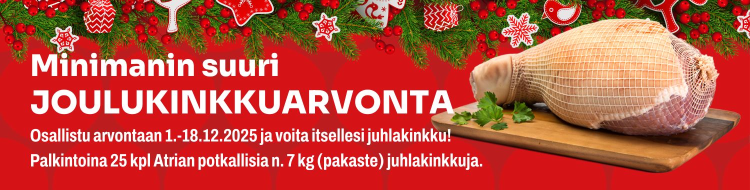 Minimanin suuri joulukinkkuarvonta