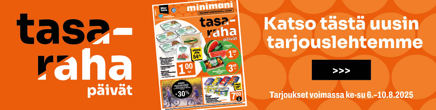 Nyt on Minimanissa Tasarahapäivät!