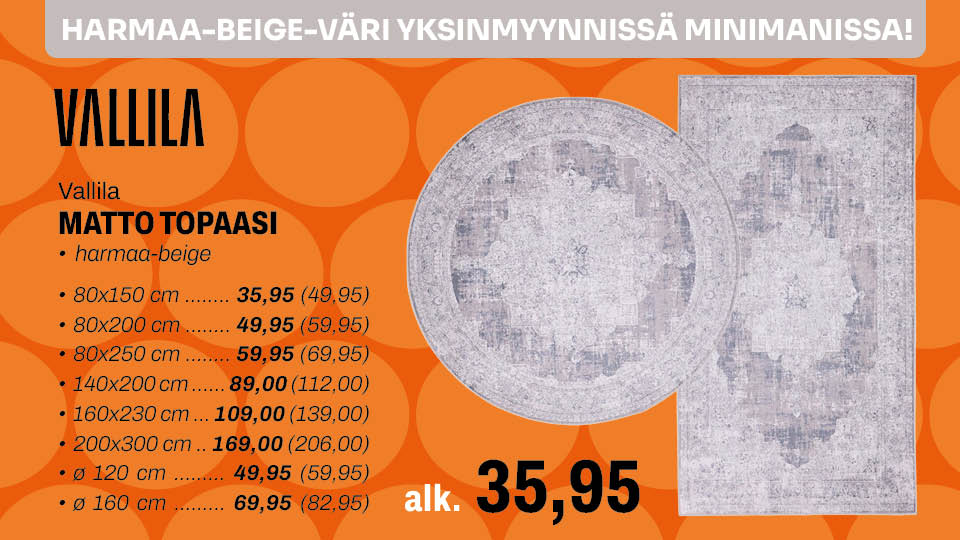 Vallila Topaasi matto