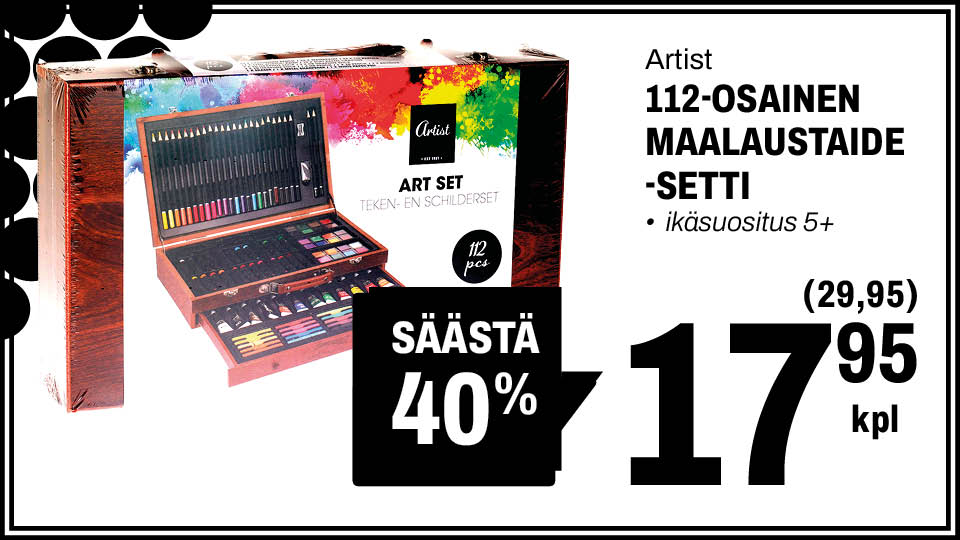 Maalaustaidesetti 17,95&euro;
