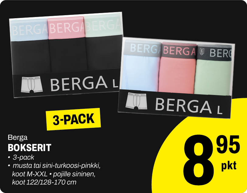 Berga Bokserit 8,95&euro;/pkt