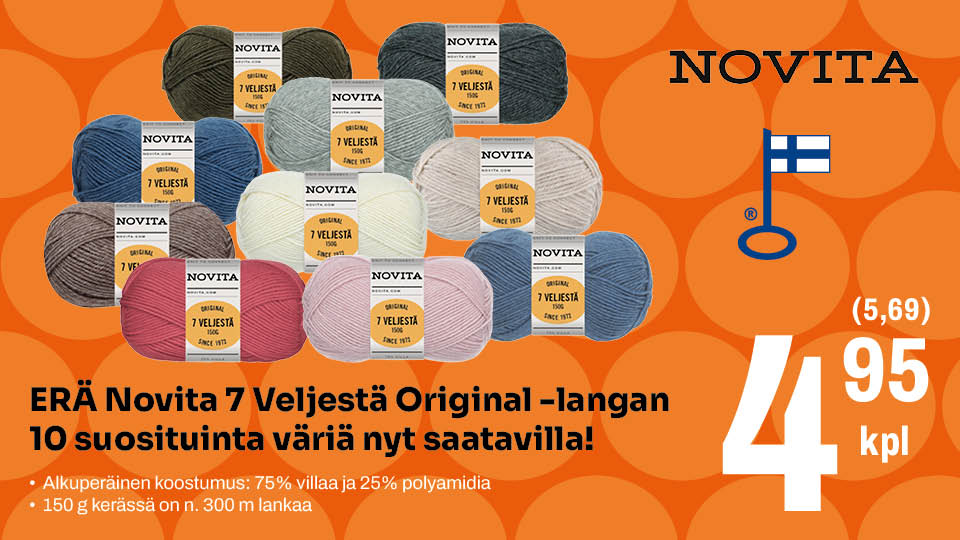 Novita 7 Veljest&auml; Original 4,95 &euro; (5,69)