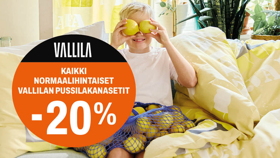 Vallila pussilakanasetti -20%