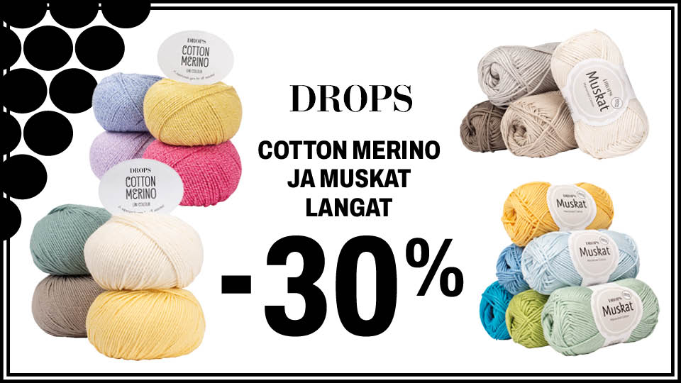Drops Muskat ja Cotton merino -30%