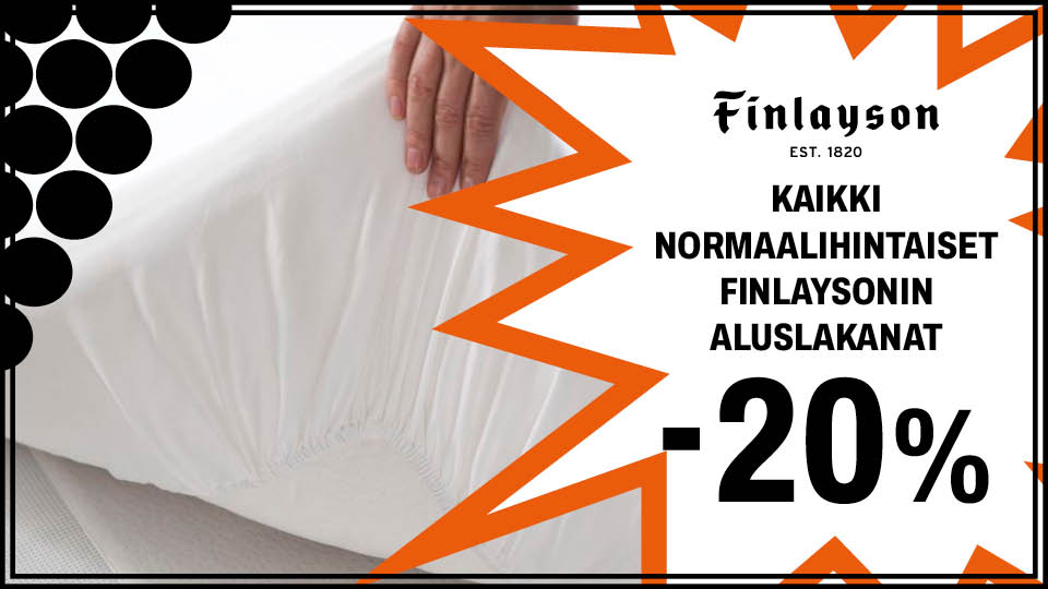 Finlayson aluslakanat -20%
