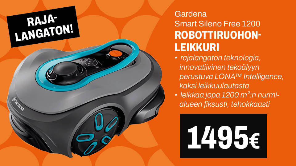 Gardena robottiruohonleikkuri 1495 &euro;/ kpl