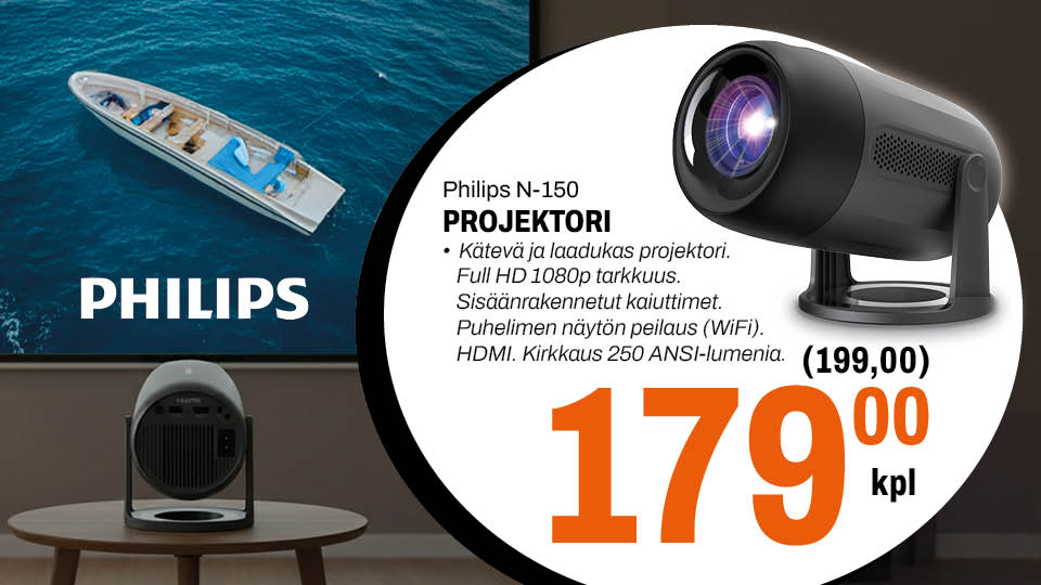 Philips projektori 179,00 &euro;/ kpl