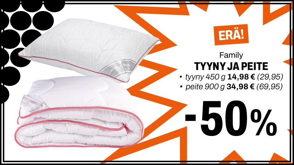 Family tyyny ja peite -50 %