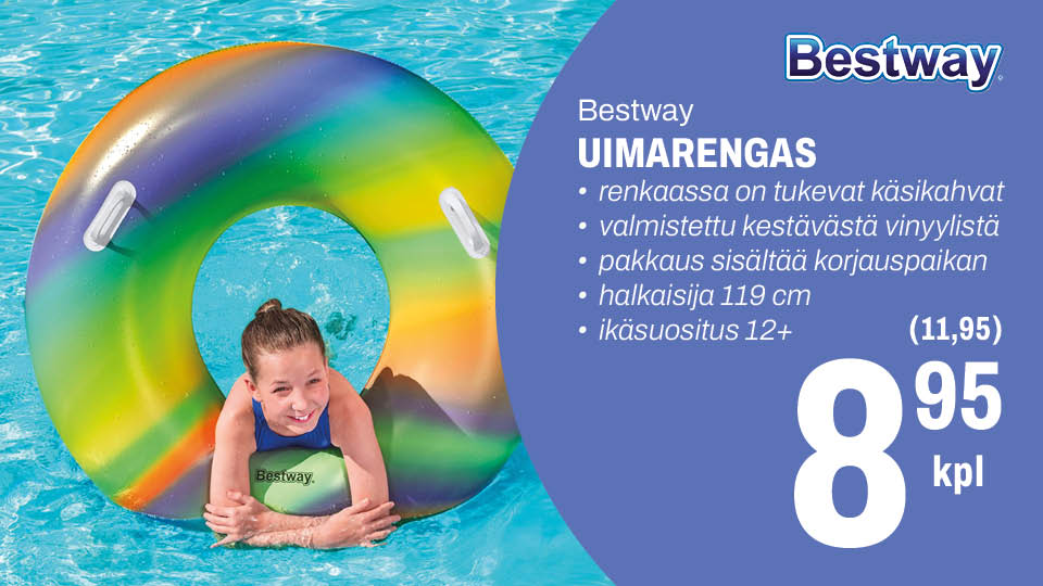Bestway uimarengas 8,95 &euro;/kpl
