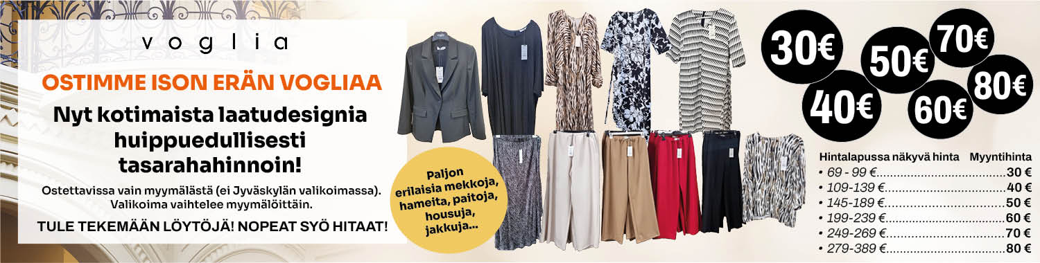 Ostimme 6000 kpl er&auml;n Vogliaa &ndash; Nyt myym&auml;l&ouml;ist&auml; hurjan edullisesti tasarahahinnoin! 
