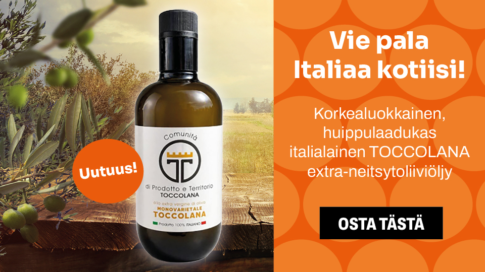 Huippulaadukas italialainen TOCCOLANA extra-neitsytoliivi&ouml;ljy 500 ml 36,00 &euro;