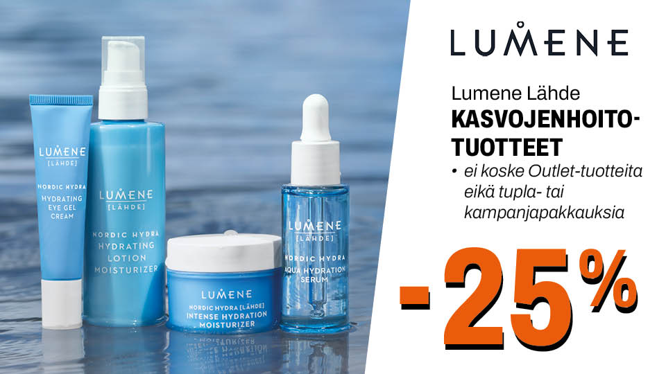 Lumene L&auml;hde Kasvojenhoitotuotteet -25%
