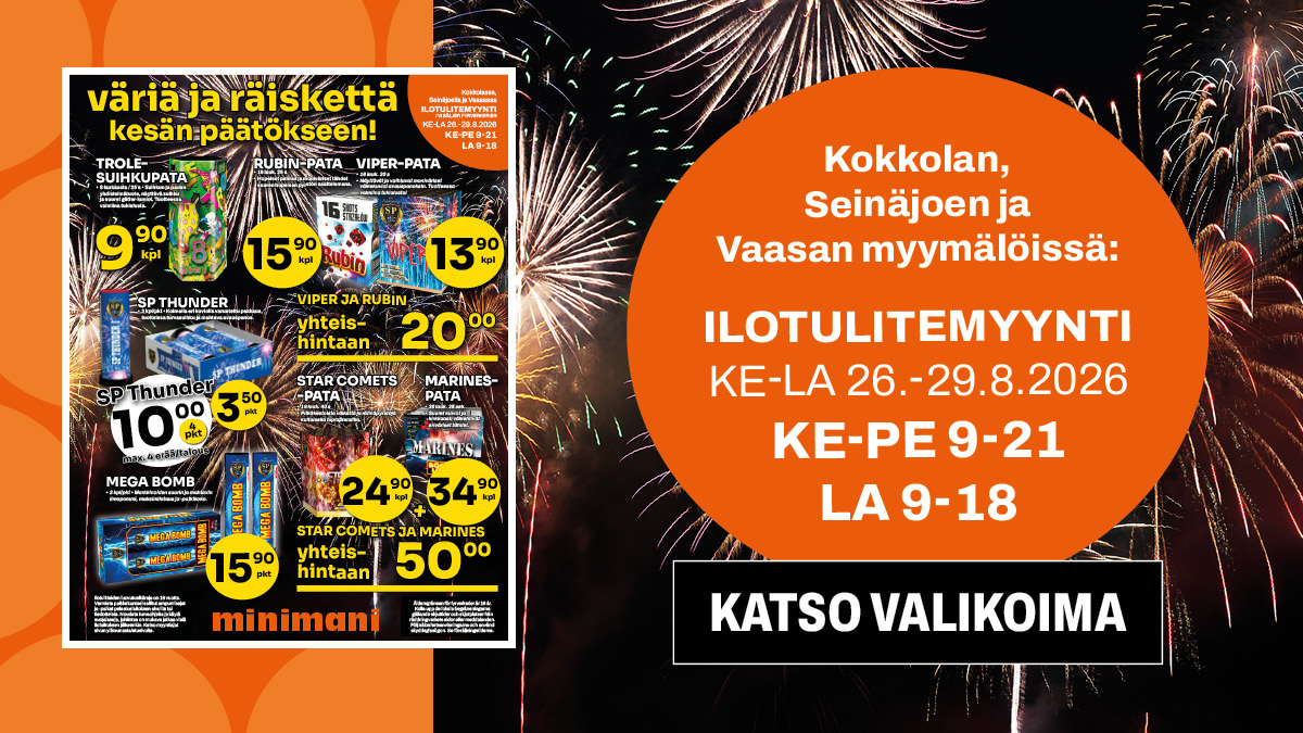 V&auml;ri&auml; ja r&auml;iskett&auml; kes&auml;n p&auml;&auml;t&ouml;kseen!