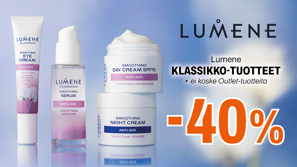Lumene Klassikko-tuotteet -40 %