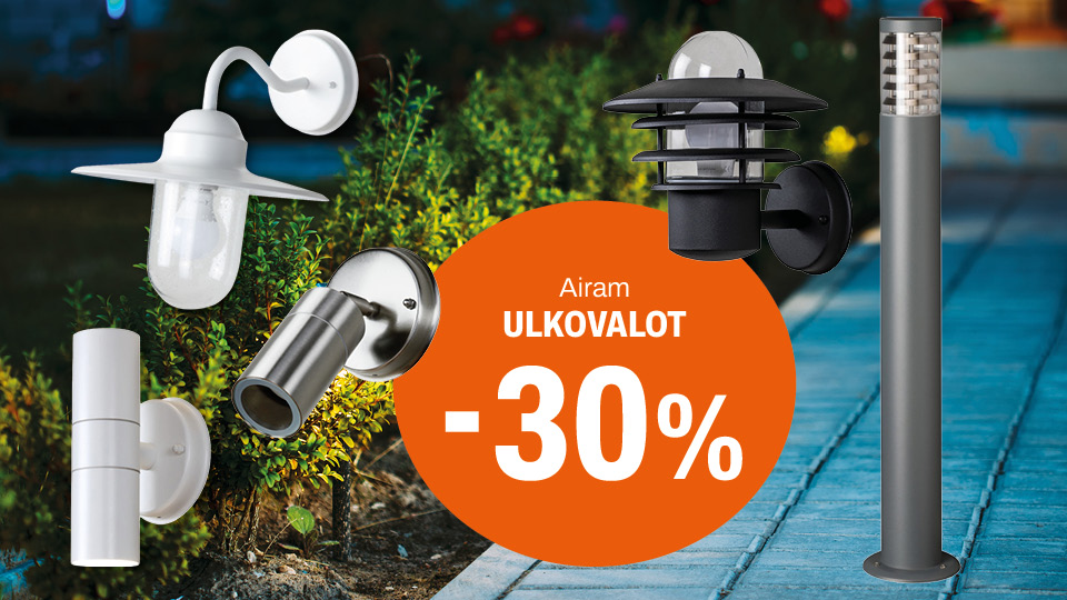Airam ulkovalot -30 %