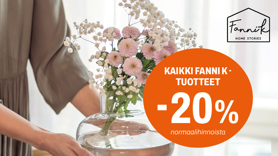 Kaikki normaalihintaiset Fanni K -tuotteet -20 %
