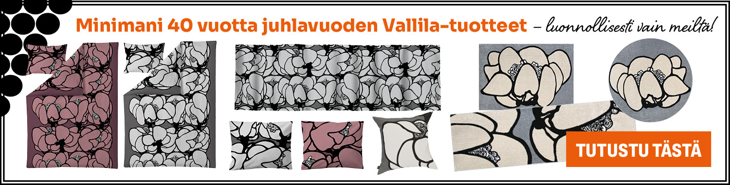Minimani 40 vuotta juhlavuoden Vallila-tuotteet!