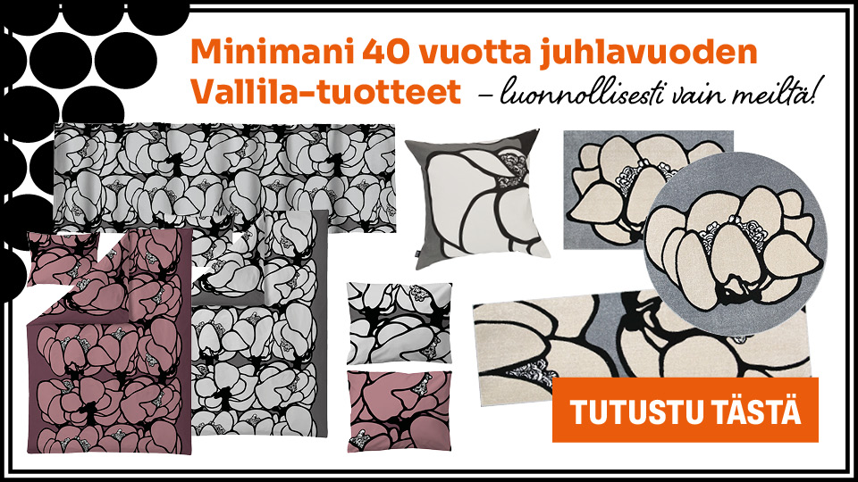 Minimani 40 vuotta juhlavuoden Vallila-tuotteet!