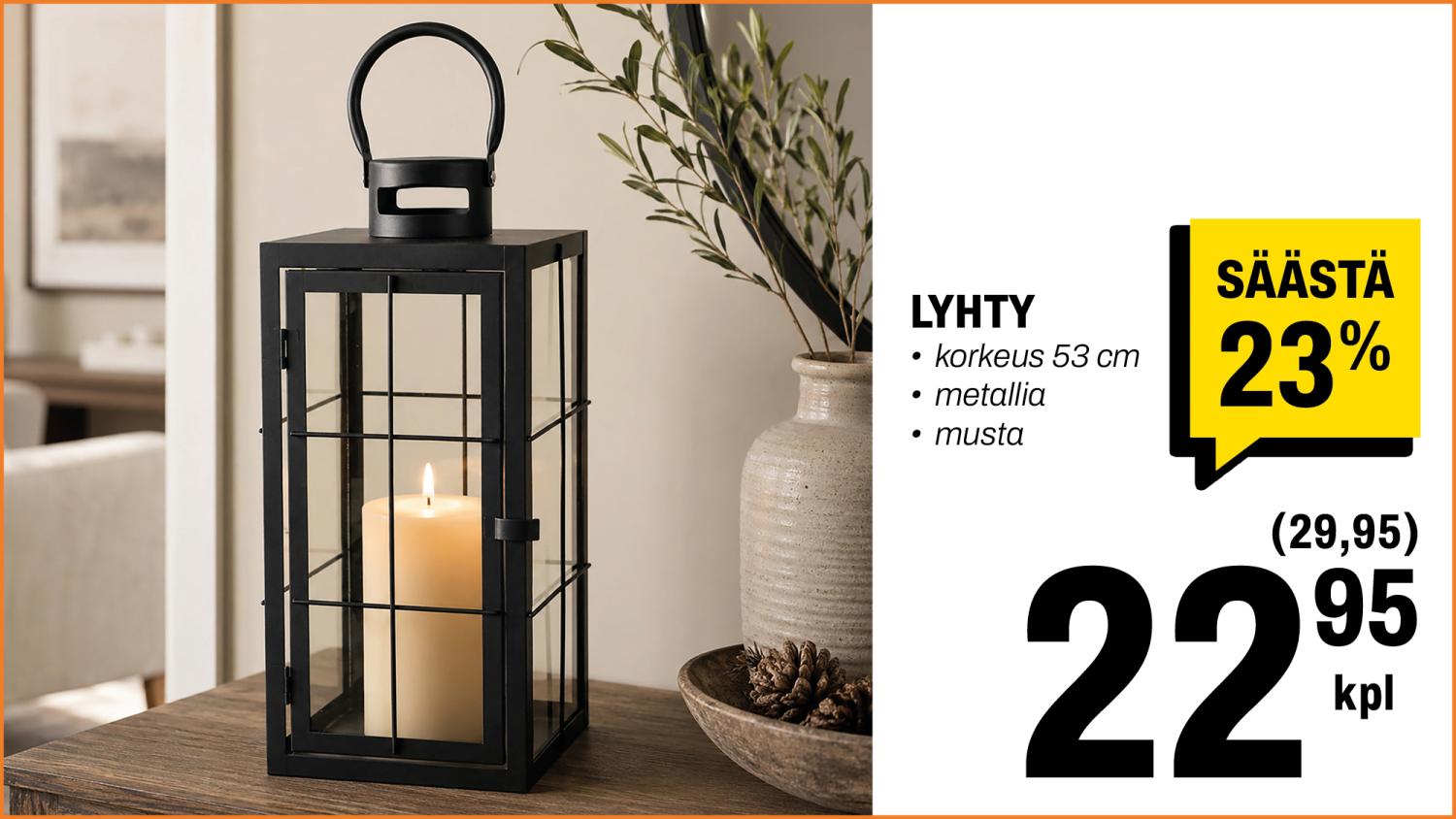 Lyhty 22,95&euro;/kpl