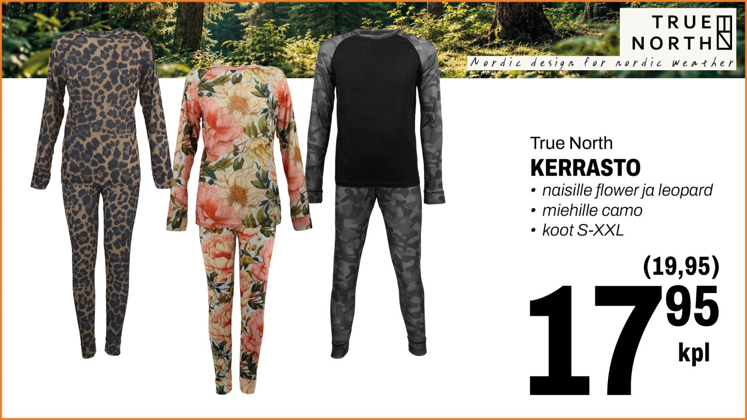 True North kerrasto 17,95&euro;/kpl