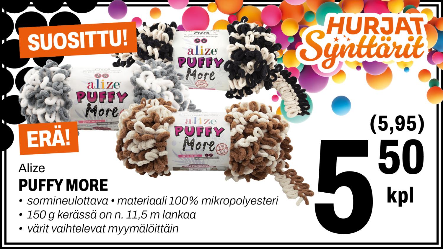 Alize Puffy more -langat 5,50&euro;/kpl