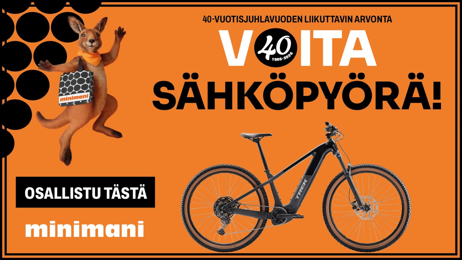 Osallistu 40-vuotisjuhlavuoden liikuttavimpaan arvontaan &ndash; voita s&auml;hk&ouml;py&ouml;r&auml;!