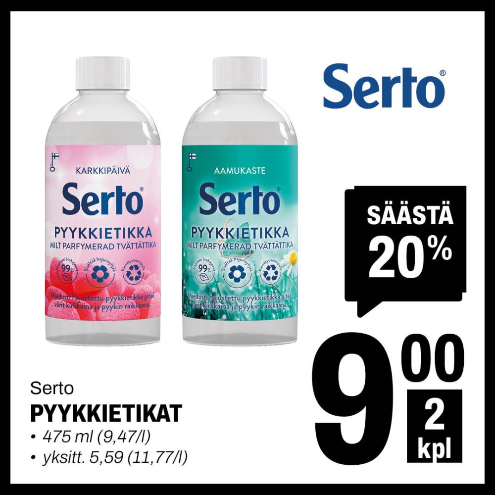 Serto Pyykkietikat 9,00&euro;/2 kpl