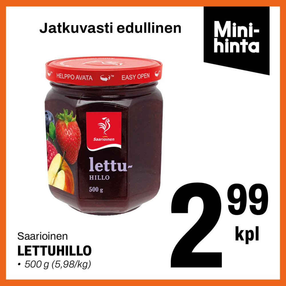 Saarioinen Lettuhillo 2,99 &euro;