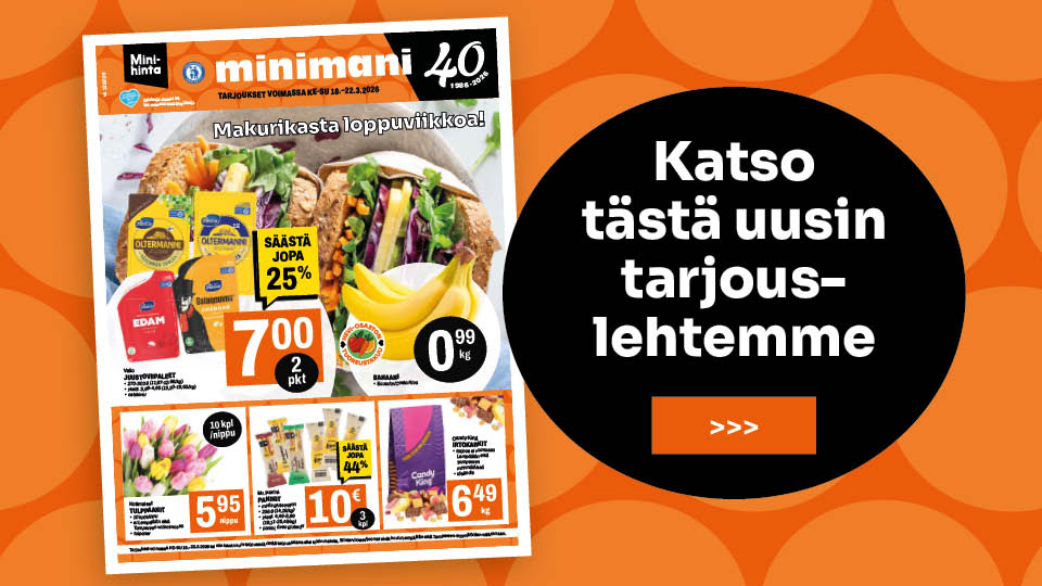 Lue Minimanin uusin tarjouslehti