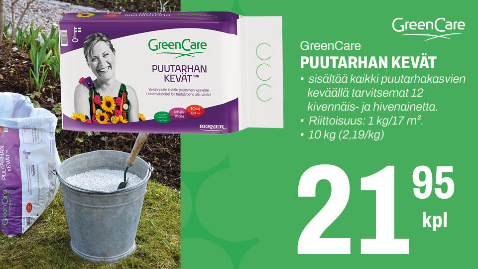 Greencare Puutarhan kev&auml;t 21,95 &euro;