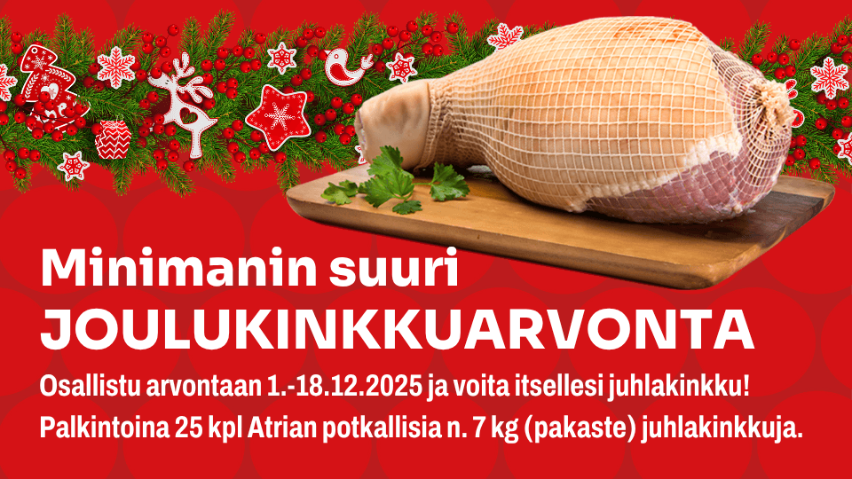Minimanin suuri joulukinkkuarvonta