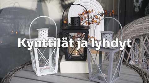 Kynttilät ja lyhdyt