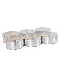 HANSA CANDLE MILLI ROIHU ULKOTULI HOPEA 6-PACK 4-5H