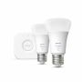 PHILIPS HUE WHITE ALOITUSPAKKAUS 9.5W A60 E27 2KPL 1055L 2700K
