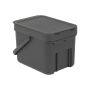 BRABANTIA SORT & GO 6 L ROSKA-ASTIA SEINÄKIINNITYS GREY