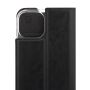 WAVE BOOK CASE, APPLE IPHONE 13 MINI, MUSTA