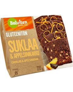 BALVITEN SUKLAA-APPELSIINIKAKKU GLUTEENITON 220 G