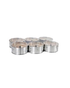 HANSA CANDLE MILLI ROIHU ULKOTULI HOPEA 6-PACK 4-5H