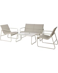 PUUTARHAKALUSTESETTI BEIGE, 4-OSAINEN  