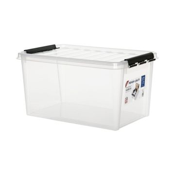 SMARTSTORE CLASSIC 46 L SÄILYTYSLAATIKKO KANNELLA LÄPINÄKYVÄ
