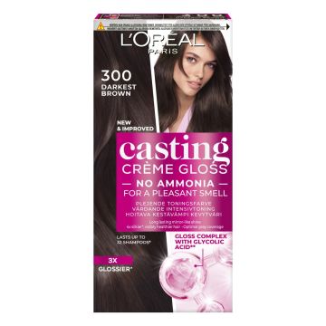 LOREAL CASTING CREME GLOSS 300 DARKEST BROWN TUMMANRUSKEA KEVYT