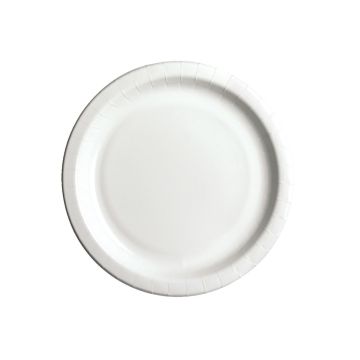 HUHTAMÄKI BIOWARE LAUTANEN VALKOINEN 18 CM 50 KPL