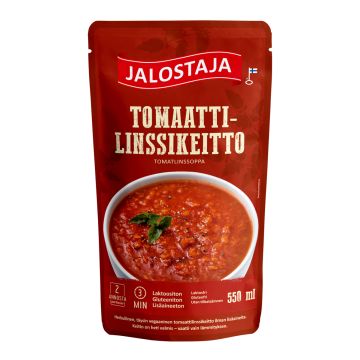 JALOSTAJA TOMAATTI-LINSSIKEITTO 550 ML