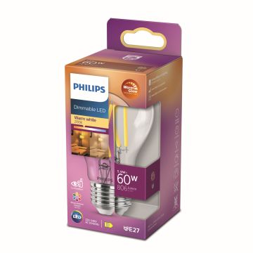 PHILIPS LED-LAMPPU 60W A60 E27 KIRKAS 806L 2200-2700K
