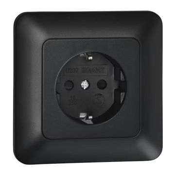 OPAL PISTORASIA 1-OS UPPO 16A/IP20 PPR MUSTA