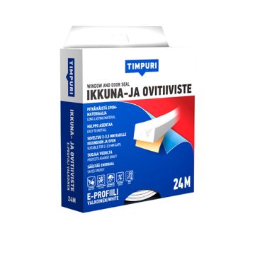 TIMPURI IKKUNA- JA OVITIIVISTE E 24M VALKOINEN 24 M